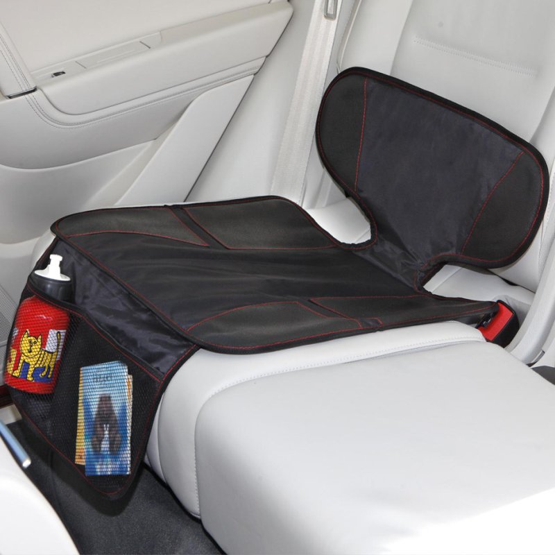 Cartrend autostoelbeschermer zwart met opbergvakken